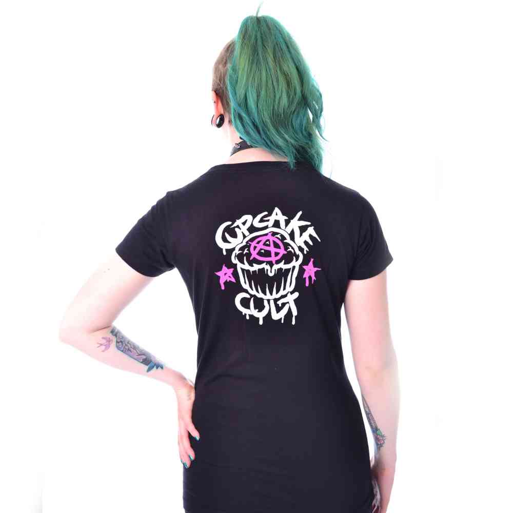 Cupcake Cult - SCREAMY DREAMY T-shirt Femme - Noir